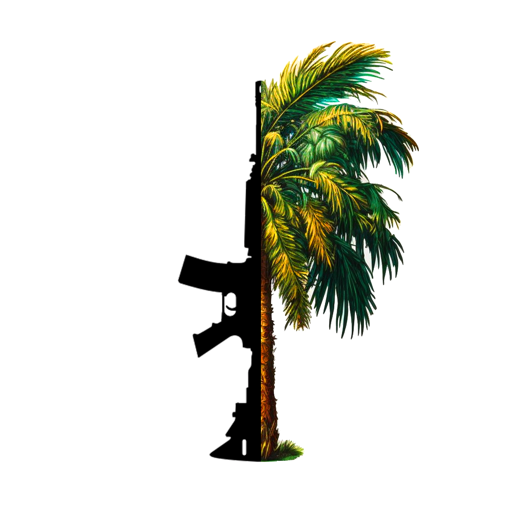 Palm Tree Rifle Sticker – WackPack