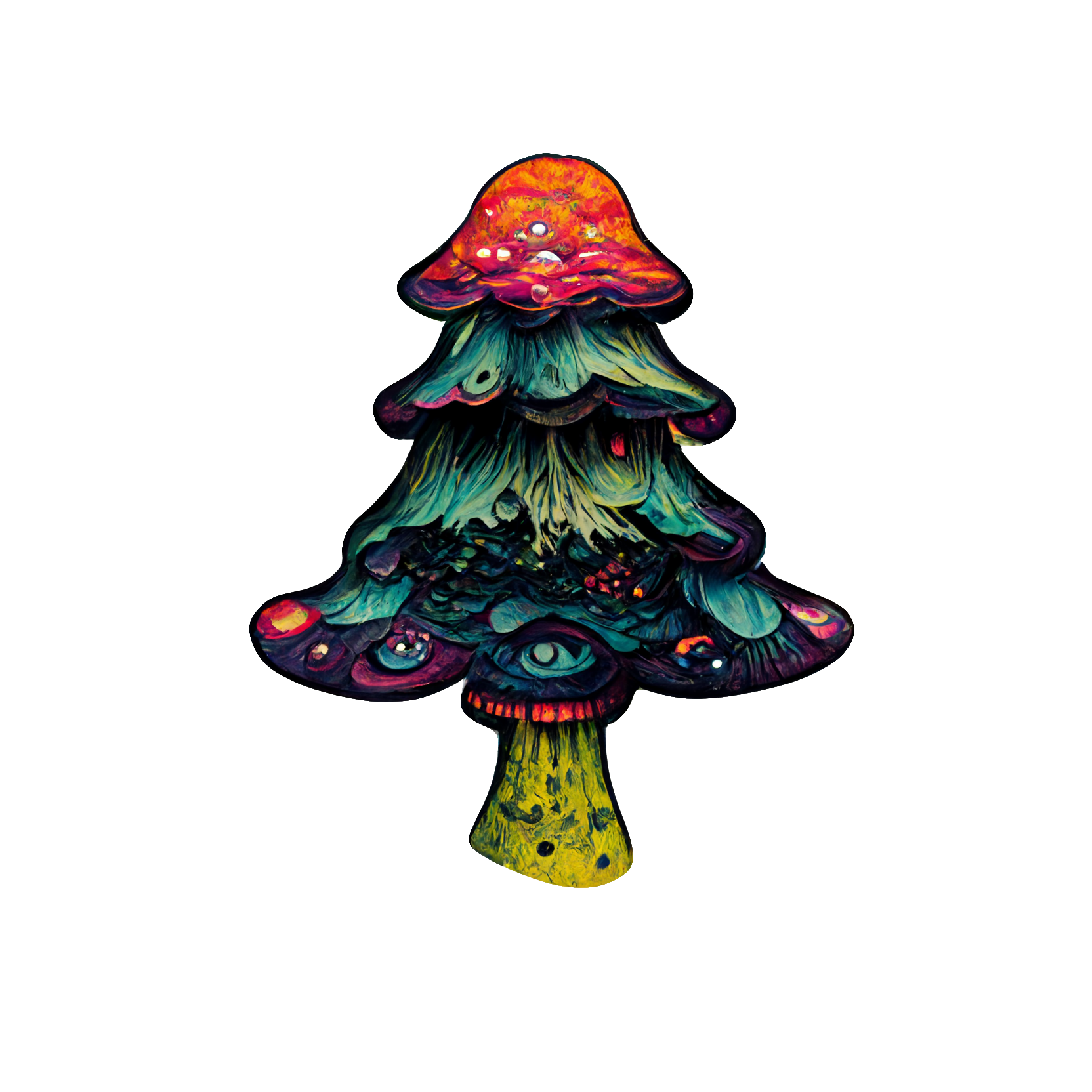 Trippy Tree Sticker – WackPack